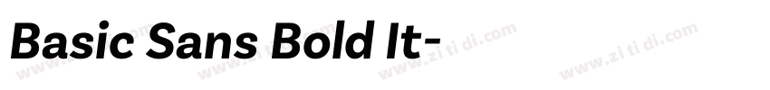 Basic Sans Bold It字体转换 Basic Sans Bold It字体转换